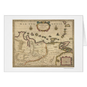 Venezuela por el mapa de Hondius - 1630