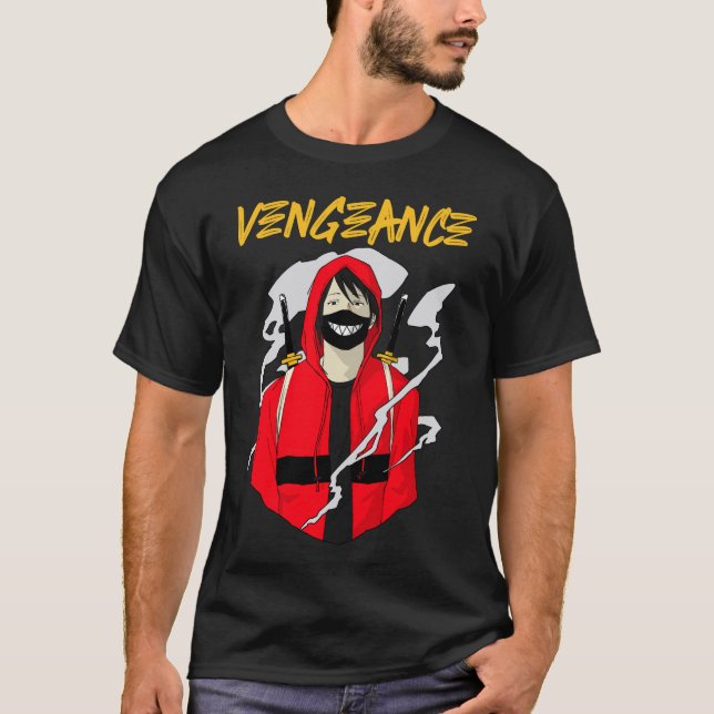 Vengeance - Camiseta Anime Samurai Oscura (Anverso)