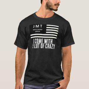 VENGO CON MUCHA LOCURA Camiseta oscura básica