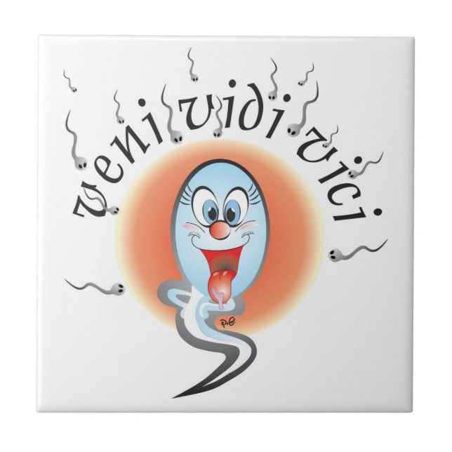 veni vidi vici baldosa (Frente)