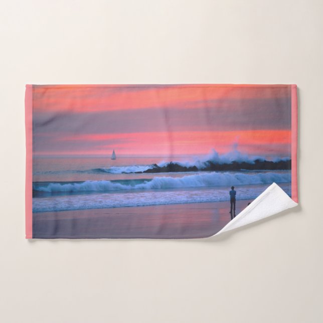 Venice Beach Sunset (Toalla de mano)