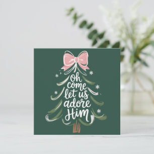 Venid, adorémosle cristiano religioso de Navidad