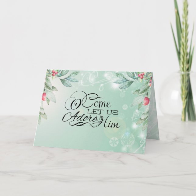 Venid adorémosle Mateo 2:2 Biblia Navidad (Anverso)