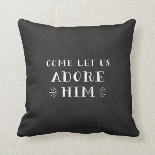 Venido déjenos lo adoran almohada del navidad
