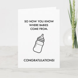 Venir de la tarjeta de Recién nacido