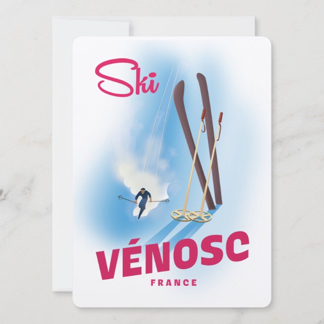 Vénosc Francia para Esquiar (Anverso)