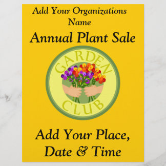 Venta anual de plantas, volante