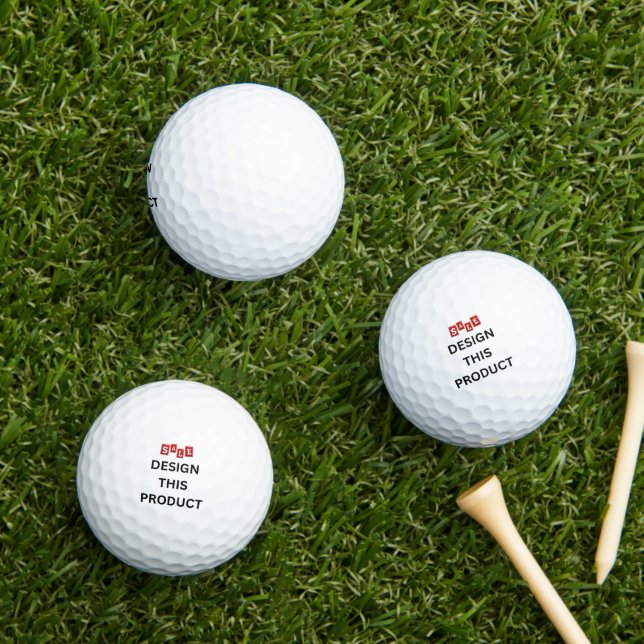 ¡VENTA! Bolas de Golf - 3 unidades - Personalizada (Césped in situ)