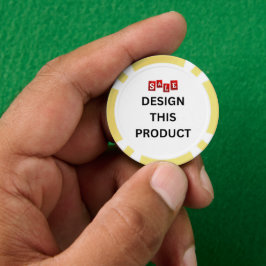 VENTA! Chips de póquer - Personalizado amarillo