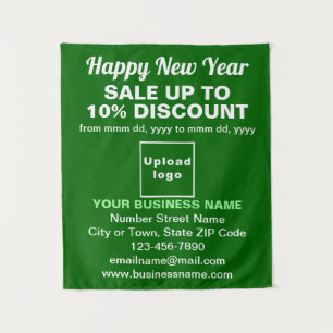 Venta de Año Nuevo de Negocios en Tapiz Verde