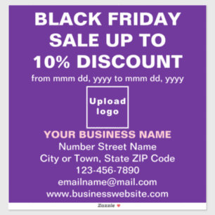 Venta de Business Black Friday a Pegatina Purple V