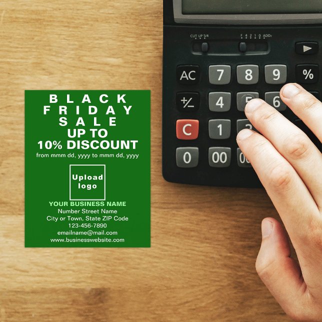 Venta de Business Black Friday en Green Flyer (Black Friday Sale on green flyer)