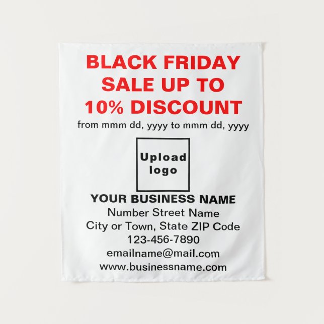 Venta de Business Black Friday sobre Tapiz Blanco (Anverso)