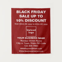 Venta de Business Black Friday sobre Tapiz Rojo