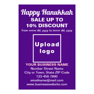 Venta de Business Hanukkah en papel de foto morado