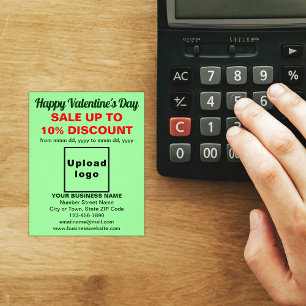 Venta de Business Valentine en Flyer Verde Ligero
