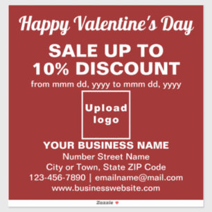 Venta de Business Valentine en Pegatina de Vinyl R