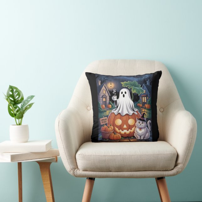 Venta de calabazas y cafeína Cojín decorativo fant (Silla)