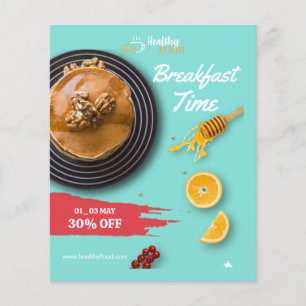 Venta de desayunos, Menú de desayuno de cafetería