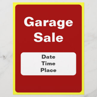 Venta De Garaje Y Volantes De Invitación De Venta 