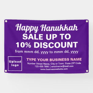 Venta de Hanukkah de negocios en pancarta rectangu