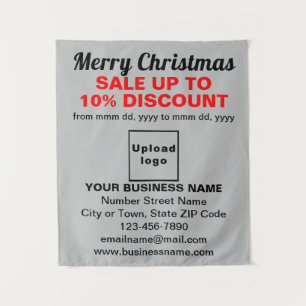 Venta de Navidad de Negocios en Tapiz Gris