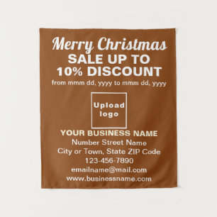 Venta de Navidades de negocios en tapiz marrón