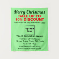 Venta de Navidades de negocios en tapiz verde clar
