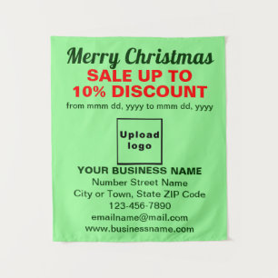 Venta de Navidades de negocios en tapiz verde clar