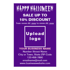 Venta de negocios de Halloween en papel de foto mo