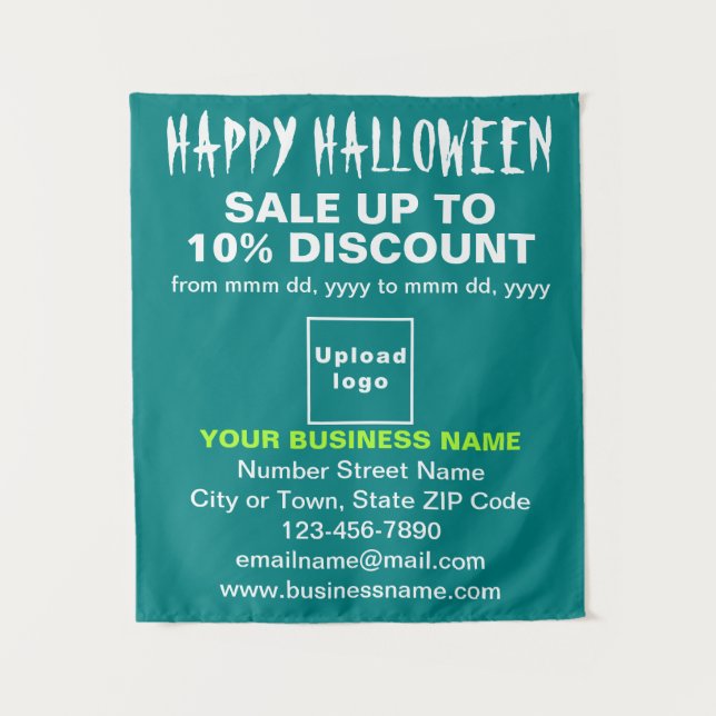 Venta de negocios de Halloween en Tapiz Verde Verd (Anverso)