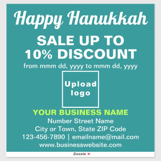 Venta de negocios de Hanukkah en Pegatina de vinil (Hoja)