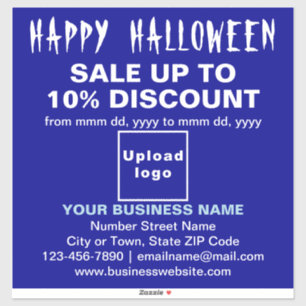 Venta de negocios en Halloween en Pegatina de vini