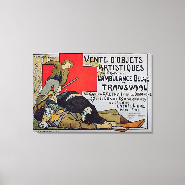 'Venta de objetos de arte en ayuda del ambulán bel (Anverso)