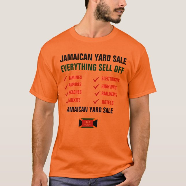VENTA DE PATIO JAMAICANA. Camiseta (Anverso)
