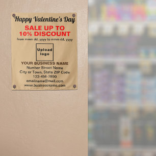 Venta de San Valentín en Tapiz de Color Marrón Cla