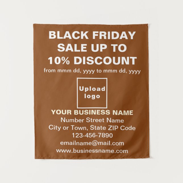 Venta de Viernes Negro de Negocios sobre Tapiz Mar (Anverso)