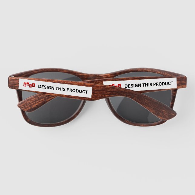 VENTA! Gafas de sol plásticas - Madera - Personali (Reverso)
