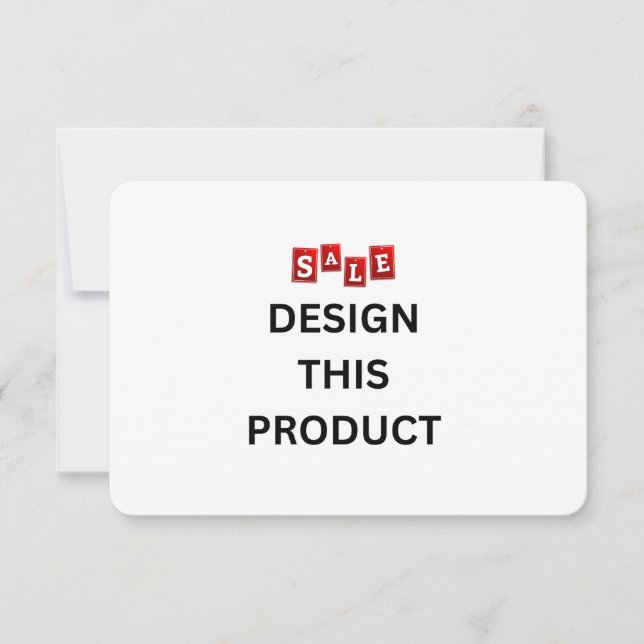 ¡VENTA! Invitación - 3.5" x 5" - Personalizada - R (Anverso)