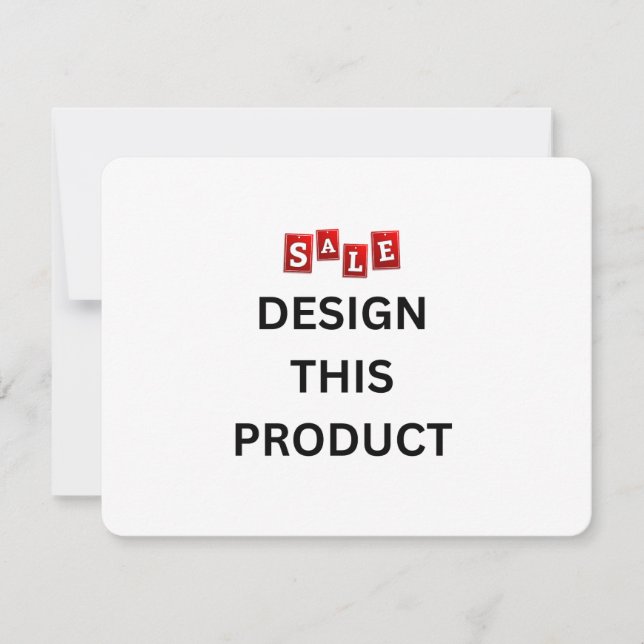 ¡VENTA! Invitación - 4.25" x 5.5" - Personalizada  (Anverso)