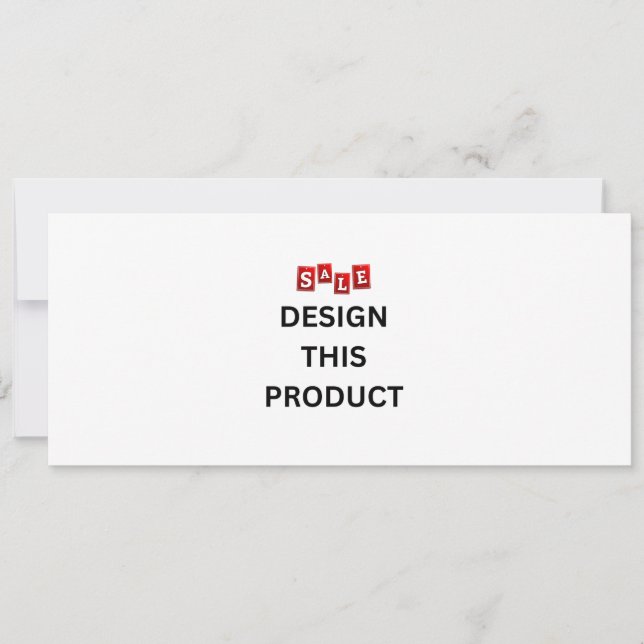 VENTA! Invitación - 4" x 9,25" - Personalizado (Anverso)