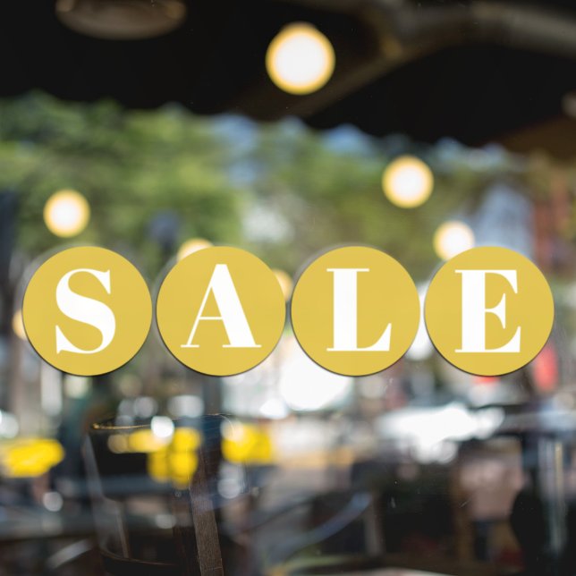 Venta moderna en ventana de tienda Calcomanía amar (Subido por el creador)