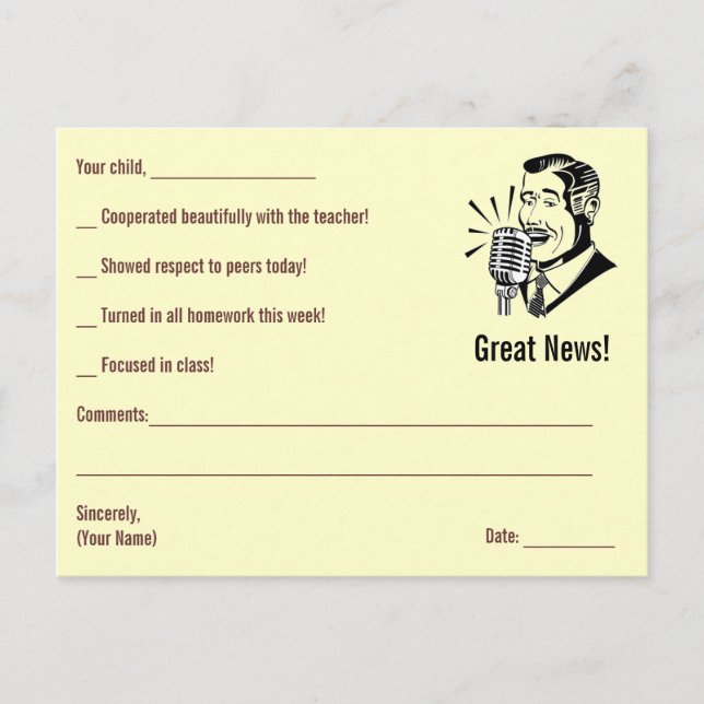 VENTA - Personalizado Notas del profesor ~ Amarill (Anverso)