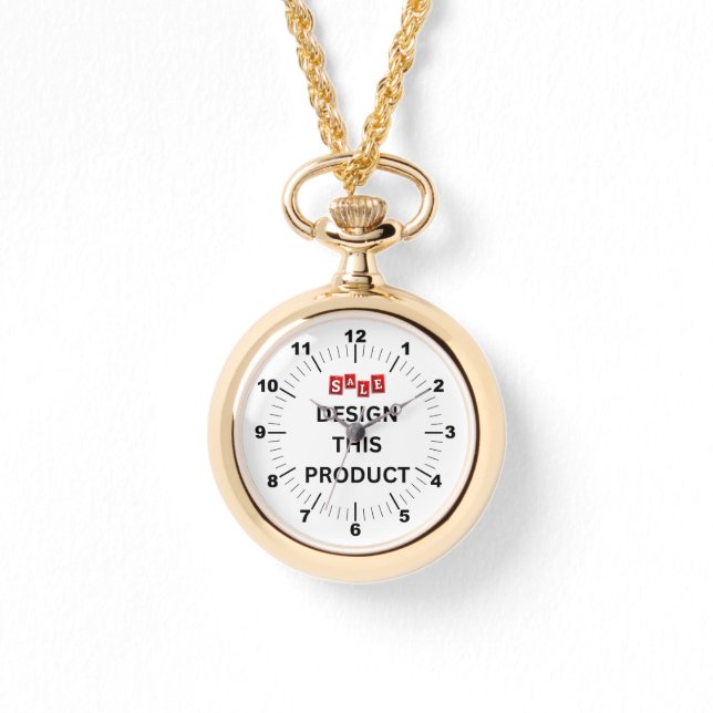VENTA! Reloj de collar de oro - Personalizado (Anverso)