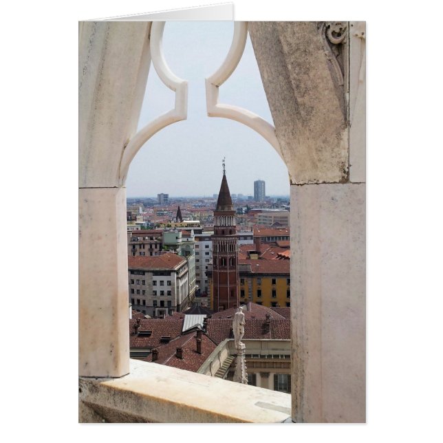 Ventana a la tarjeta del mundo - (del Duomo de (Frente)