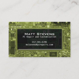 Ventana Circuitos de la tarjeta de visita de repar