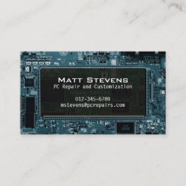 Ventana Circuitos de la tarjeta de visita de repar