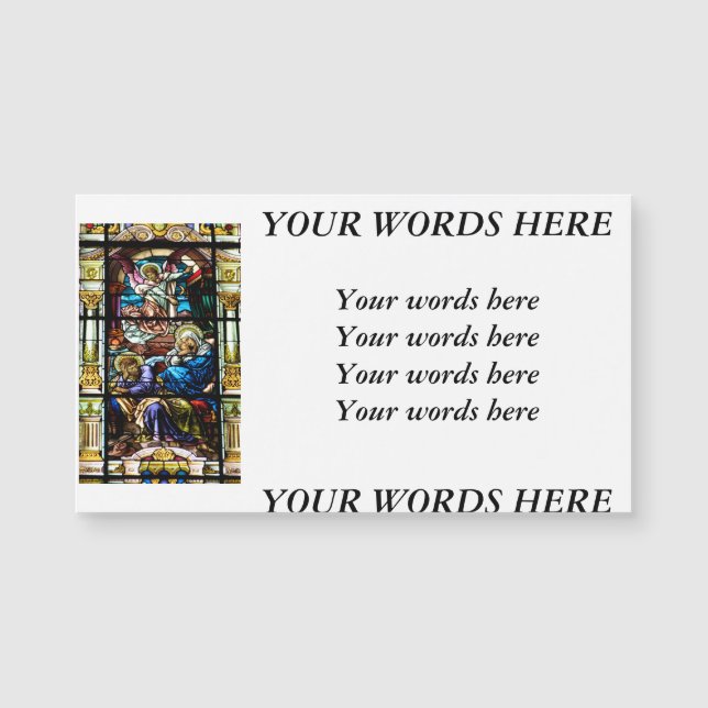 Ventana de Cristal Manchado de Jesús (Anverso)