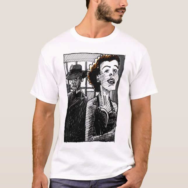 Ventana de Noir de Camiseta de Película (Anverso)