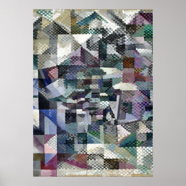 Ventana de pintura de arte de resumen de resumen d (Frente)